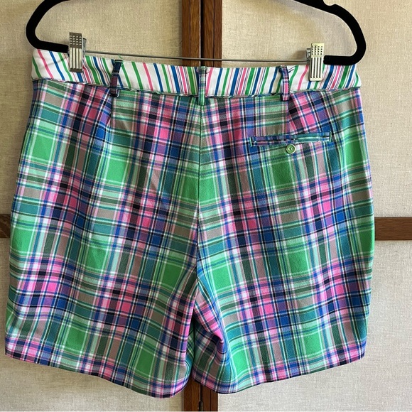Lady Hagen Plaid Golf Tennis Preppy Shorts - Size 14 - Picture 6 of 9